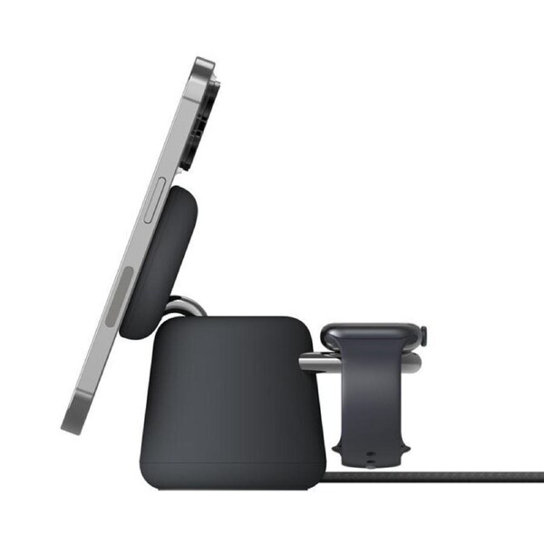 BOOSTCHARGE PRO 2-IN-1 MAGNETIC WIRELESS CHARGING DOCK WITH QI2 15W - SAND