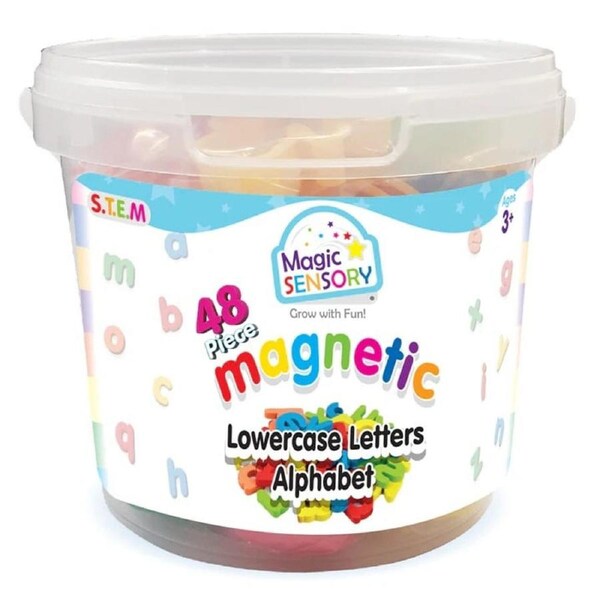Magic Sensory Magnetic Lower Case Letters Alphabet 48 Piece Set