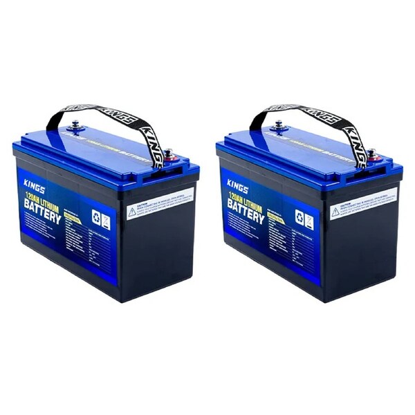 2x Adventure Kings 120Ah Lithium LiFePO4 Battery Prismatic Cells