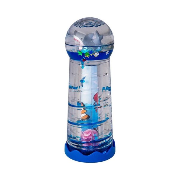 Shark Bay Liquid Timer Kaleidoscope Sensory Motion Desk Toy Decor 5x13cm