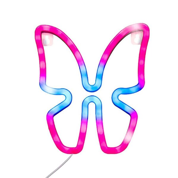 Art + Tech LED Wall Light Butterfly Cute Home Decor Lamp Display 18x22cm