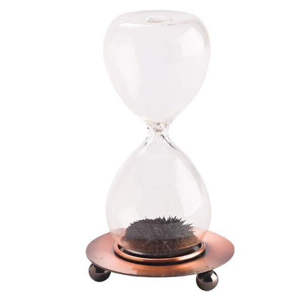 MDI Magnetic Sand Timer Motion Display Desk Sensory Toy Decoration 5x12.5cm