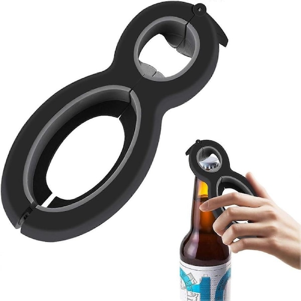 Open Sesame 6 in 1 Tool,1 Pcs Open Sesame Can Opener,Soft Handle 6 in 1 Multi Opener,Open Sesame Tool for Arthritis Hands Multi