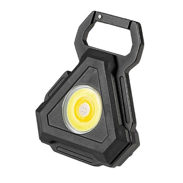 Small Flashlight Rechargeable with Bracket Bottle Opener and Magnet for Fishing Camping and Emergency Lighting