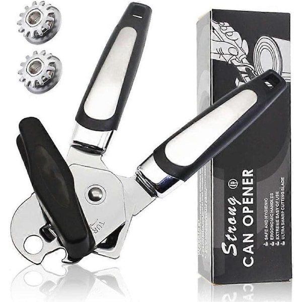 Manual bottle opener, food safety stainless steel, smooth edge, bottle opener with anti-slip handle and ergonomic rotary button