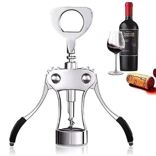 Wine bottle opener, wing shaped bottle stopper, zinc alloy high-grade wine bottle opener, hand-opera