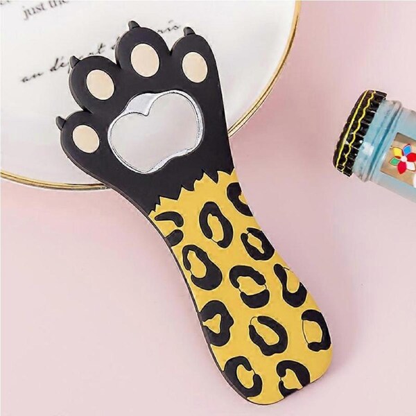 Cat Paw Bottle Opener Multifunctional Cute Cartoon Vibrant Colors Magnet Silicone Bottle Opener with Fridge Magnet for Home