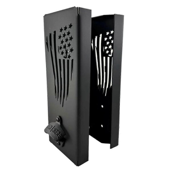 Can Cooler Stand with Bottle Opener, Can Cooler Stand, Wall Mounted Can Cooler Stand Jars with Bottle Opener