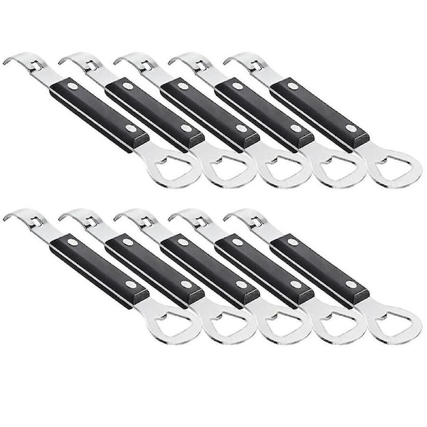 10pcs Can Opener Manual,stainless Steel Can Punch Bottle Opener,2in1 Multifunctional Can And Beer Opener,dishwasher Safe