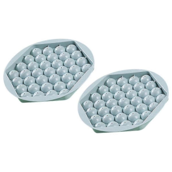 2 packs hexagon round ice square tray with lid,mini circle ice ball-a