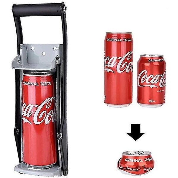 Can Crusher & Bottle Opener- 500ml Heavy Duty 16oz 2 In 1 Crushes Soda Cans And
