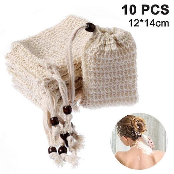 10 Pack Soap Bag, Organic Soap Bag With Pouch Holder