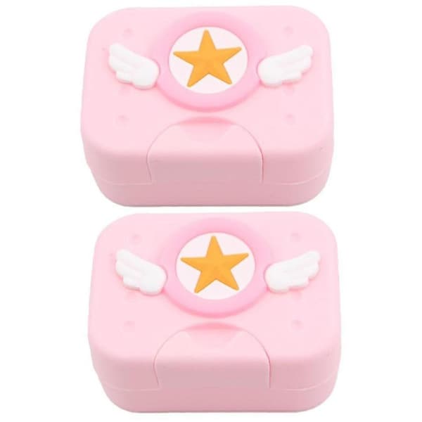 2023 - Soap Holder Container, Portable Bar Soap Saver Scrubber Case