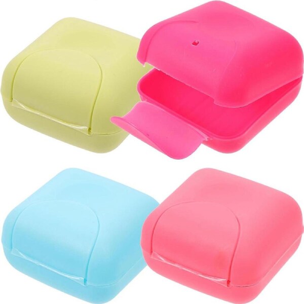 4Pcs Portable Soap Storage Box Outdoor Soap Holder Travel Soap Box Handmade Soap Case