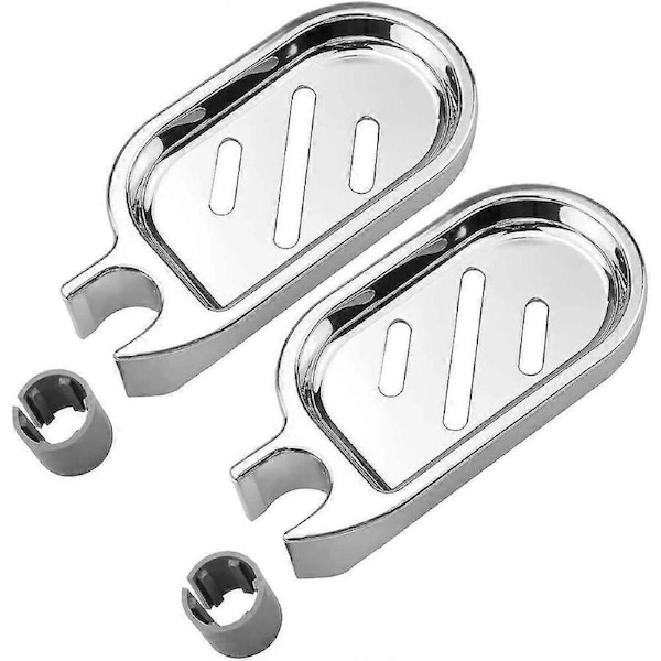 2 Pieces Soap Dish for 22mm Shower Bar, ABS Plastic Shower Soap Holder, Shower Soap Holder