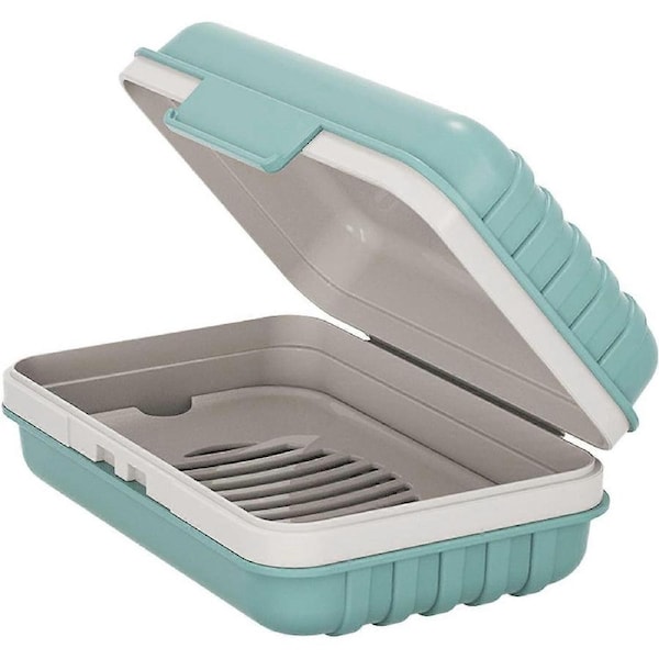 1pcs Leakproof Travel Soap Dish with Lid - Draining Soap Bar Holder - Travel Soap Container - Portable Soap Case for Traveling, Camping, Outdoor, Gym