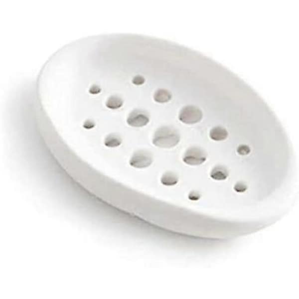 11.4x7.5x1.7CM Flexible Silicone Soap Dish for Bathroom
