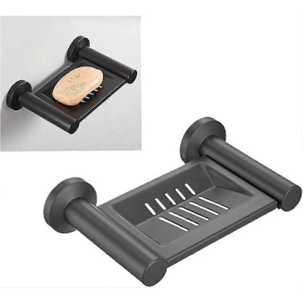 Rolled Soap Dish, 304 Stainless Steel Soap Dish with Drain for Kitchen, Bathroom, Shower