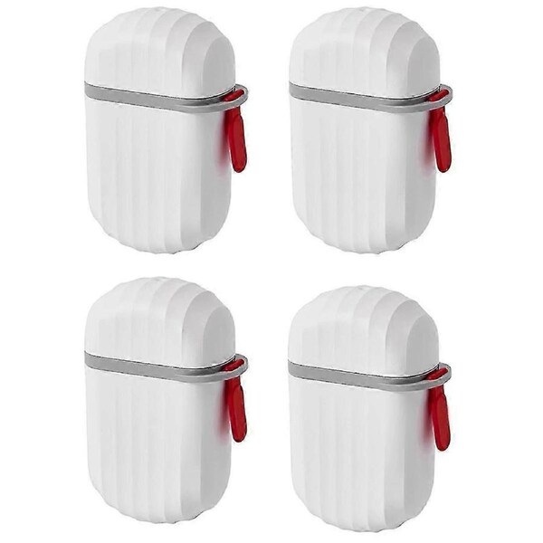 Set of 4 Soap Dishes with Lid Portable Waterproof Travel Soap Case with Handle for Bathroom, Campin
