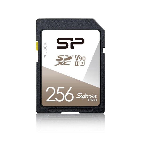 SP Silicon Power V90 for 8K Video SD MemoryCard 256GB up to 290MB/s read for DSLR/Camera/Professional Photographer/Videographer,SDXC UHS-II,C10,U3
