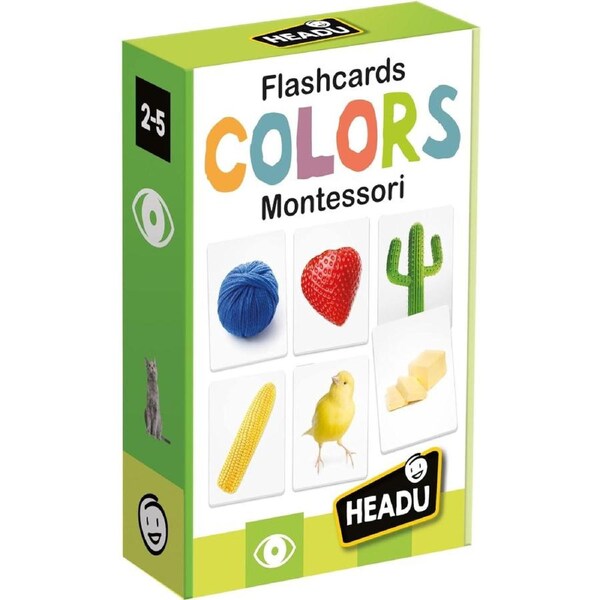 Headu Montessori-Inspired Colour Matching Flashcard Set 36 Cards for Ages 2–5