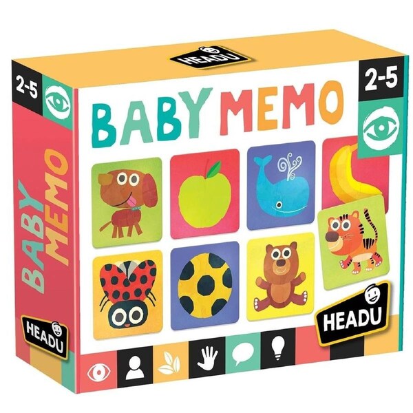 Headu Early Learning Object Recognition & amp Memory Game 48 Chunky Tiles for Ages 2–5
