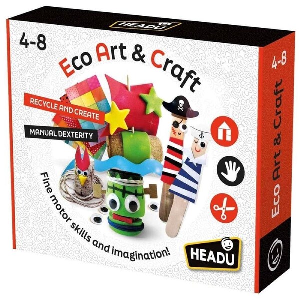 Headu Eco Art & Craft Kit Recycled Materials Creative Set for Kids and Adults.
