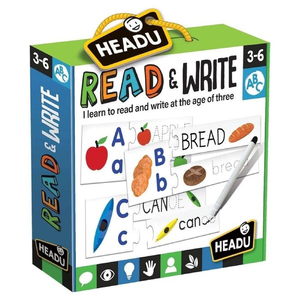 Headu Alphabet Writing and Spelling Kit Educational Puzzle Set for Kids
