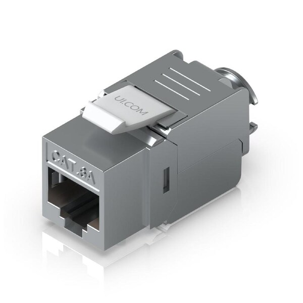 Ubiquiti Cat6A Toolless Keystone Jack, 12-Pack, For Terminating Cat6A Ethernet Jack Without The Use Of Punch-down/ Crimping Tool UACC-Keystone-Jack-C6A