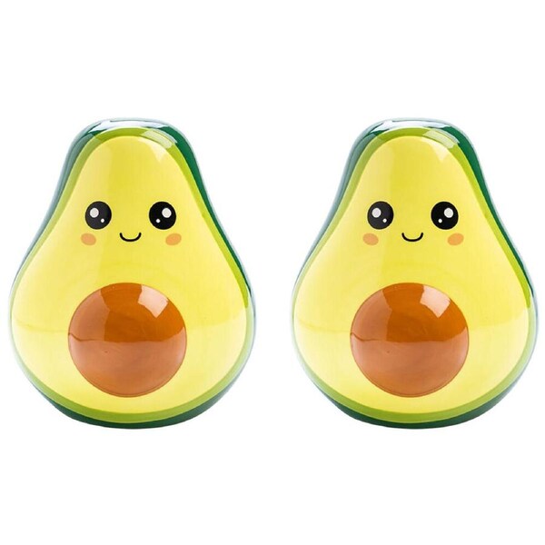 2PK MDI Money Bank Novelty Coin Saver Avocado Fun Home Decor Display 12x14cm