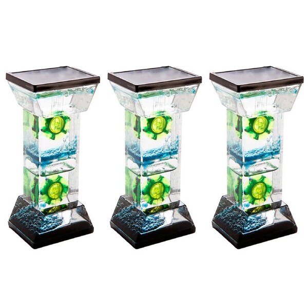 3PK MDI Liquid Timer 2-Wheel Sensory Motion Desk Display Toy Decoration 11.9cm
