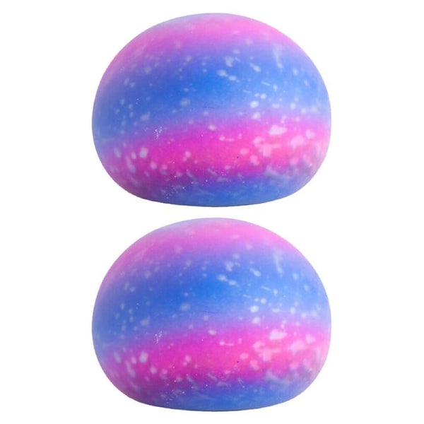 2PK Smooshos Jumbo Ball Galaxy Squishy Sensory Stress Relief Kids Toy Fun 10cm