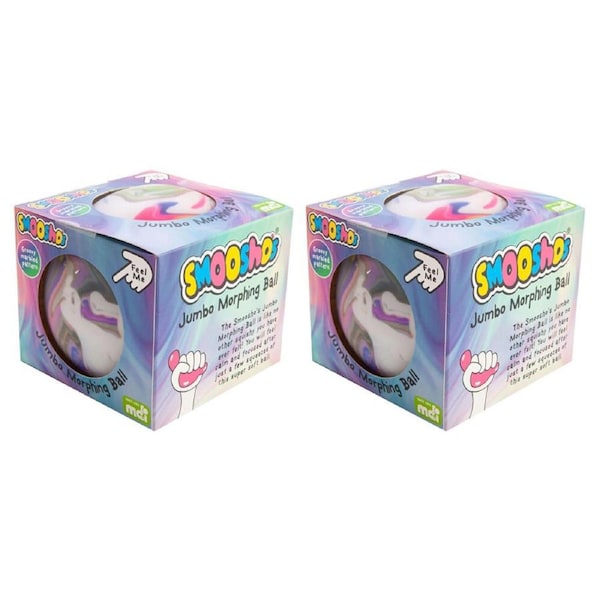 2PK Smooshos Jumbo Ball Morphing Color Squishy Squeeze Kids Toy 10cm Assorted