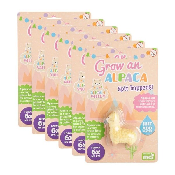 6PK Alpaca Valley Grow an Alpaca Kids/Children Sensory/Educational Play Toy