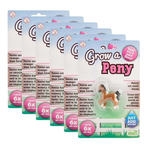 6PK MDI Grow a Pony Kids/Children Activity Fun Play Interactive/Educational Toy