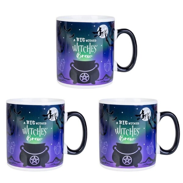 3PK MDI Giant Mug Witches Cauldron Home/Kitchen Drinkware Coffee Mug Purple