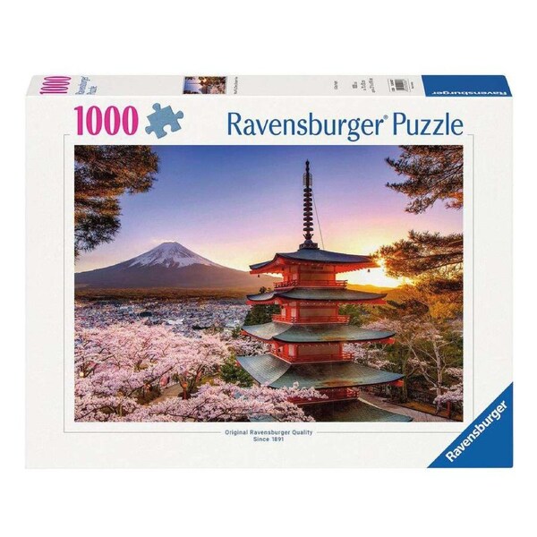 Ravensburger Mount Fuji Cherry Blossom View 1000 Piece Jigsaw Puzzle