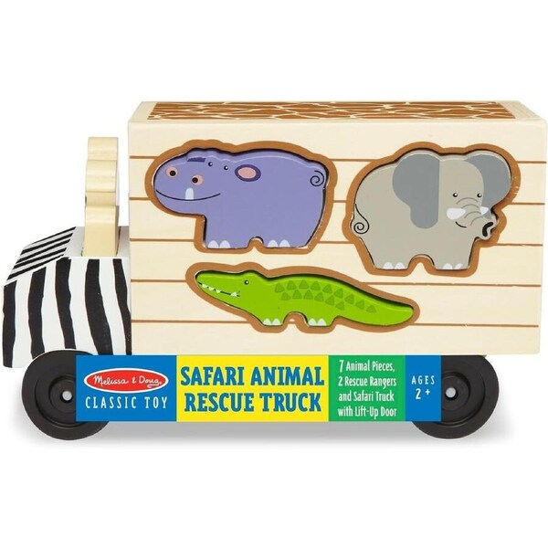 Melissa & Doug Safari Animal Rescue Wooden Play Set