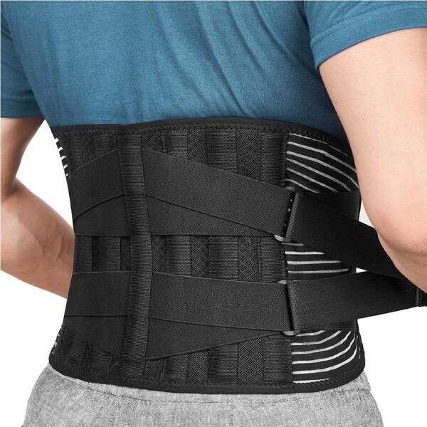 M Size Lumbar Lower Back Support Brace Pain Relief Posture Orthosis Waist Belt Therapy