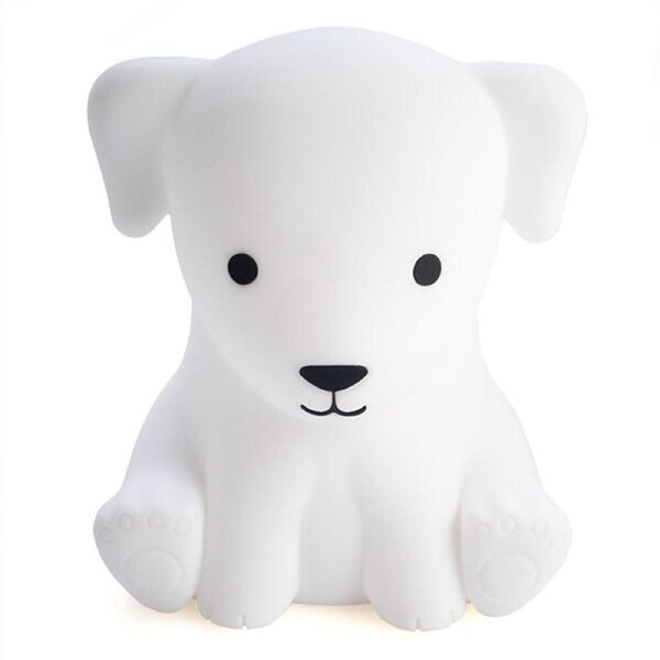 Lil Dreamers Silicone Touch Led Lamp Light Kids Bedroom Decor White Dog