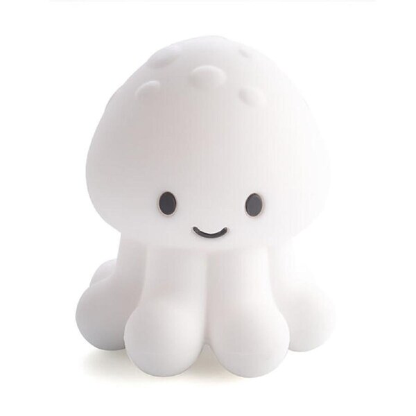 Lil Dreamers Silicone Touch Led Lamp Light Kids Room Decor White Jellyfish