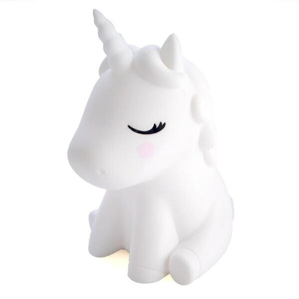 Lil Dreamers Silicone Touch Led Lamp Light Kids Room Decor White Unicorn