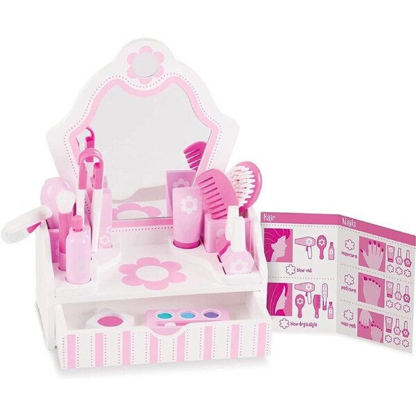 Melissa & Doug Wooden Beauty Salon Play Set