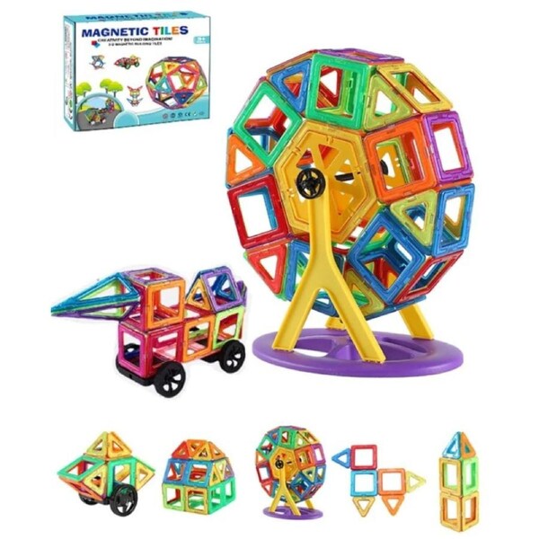 299PCS Kids Magnetic Tiles Blocks Building Toys 3D Magnet Kit Children Xmas Gift