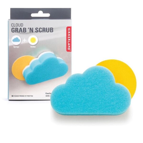 Kikkerland Cloud Grab 'N Scrub