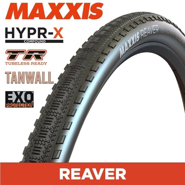 MAXXIS Reaver Gravel - 700 X 45 120 TPI Folding - HYPR-X EXO TR