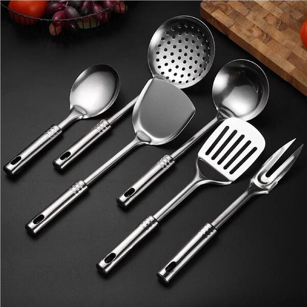 6 Piece Kitchen Utility Set Stainless Steel - Version B