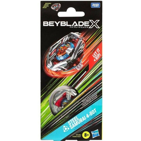 Beyblade X - Steel Samurai 4-80T Booster Pack Set With Balance Type Top