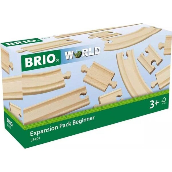 Brio World - Wooden Train Tracks Expansion Pack Beginner 11pce