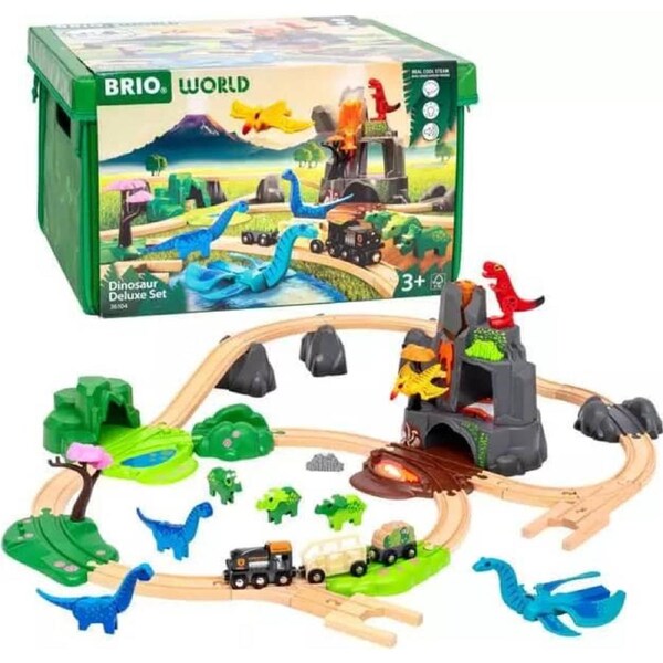 Brio World - Train Set Dinosaur Deluxe Set 45pce